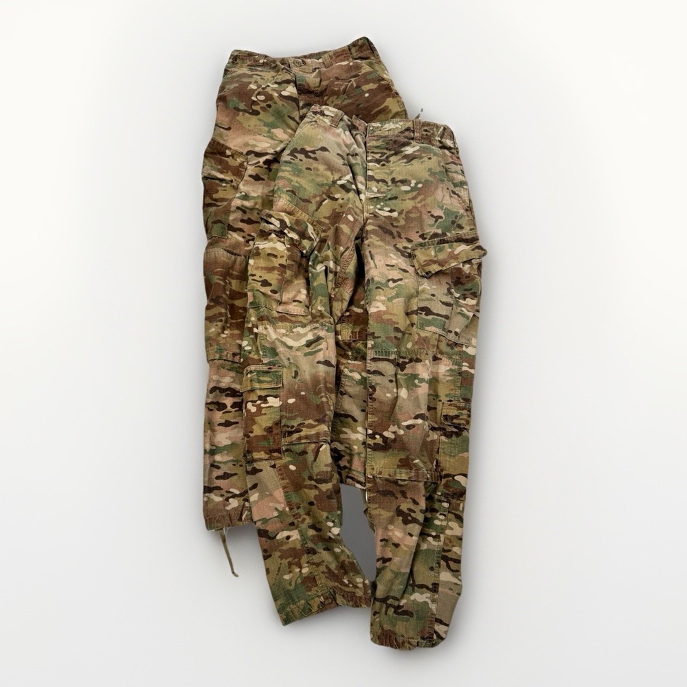 2 Pair US Military Army Air‎ Force OCP Pants Trousers MultiCam Small Long 31x32